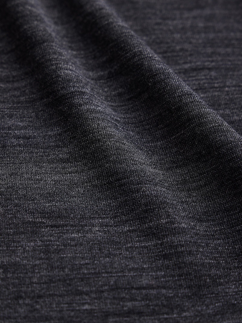 NICENESS(ナイスネス) / W.MCGEOCH / W.マッギオーク (カットオフスリーブS100sウールジャージーTシャツ) / CHARCOAL / 26AW