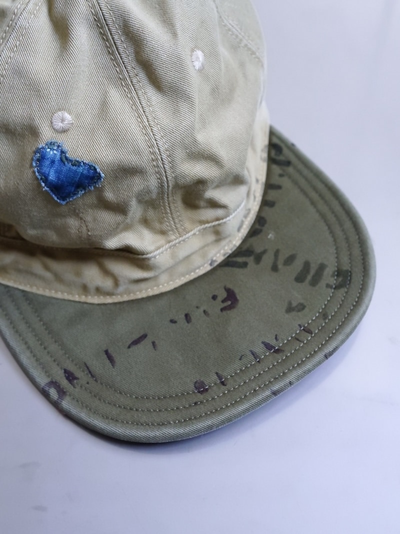 【希少】KAPITAL キャピタル ワークキャップ リネン 麻 パステルカラー KAPITAL(キャピタル) / ムラチノブリムフィールドCAP (ONE LOVE