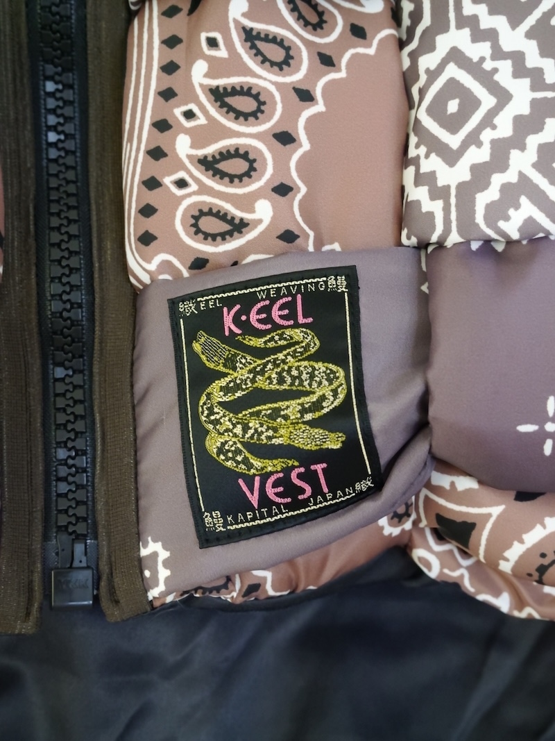 KAPITAL(キャピタル) / バンダナ転写ナイロン KEELウィービングベスト