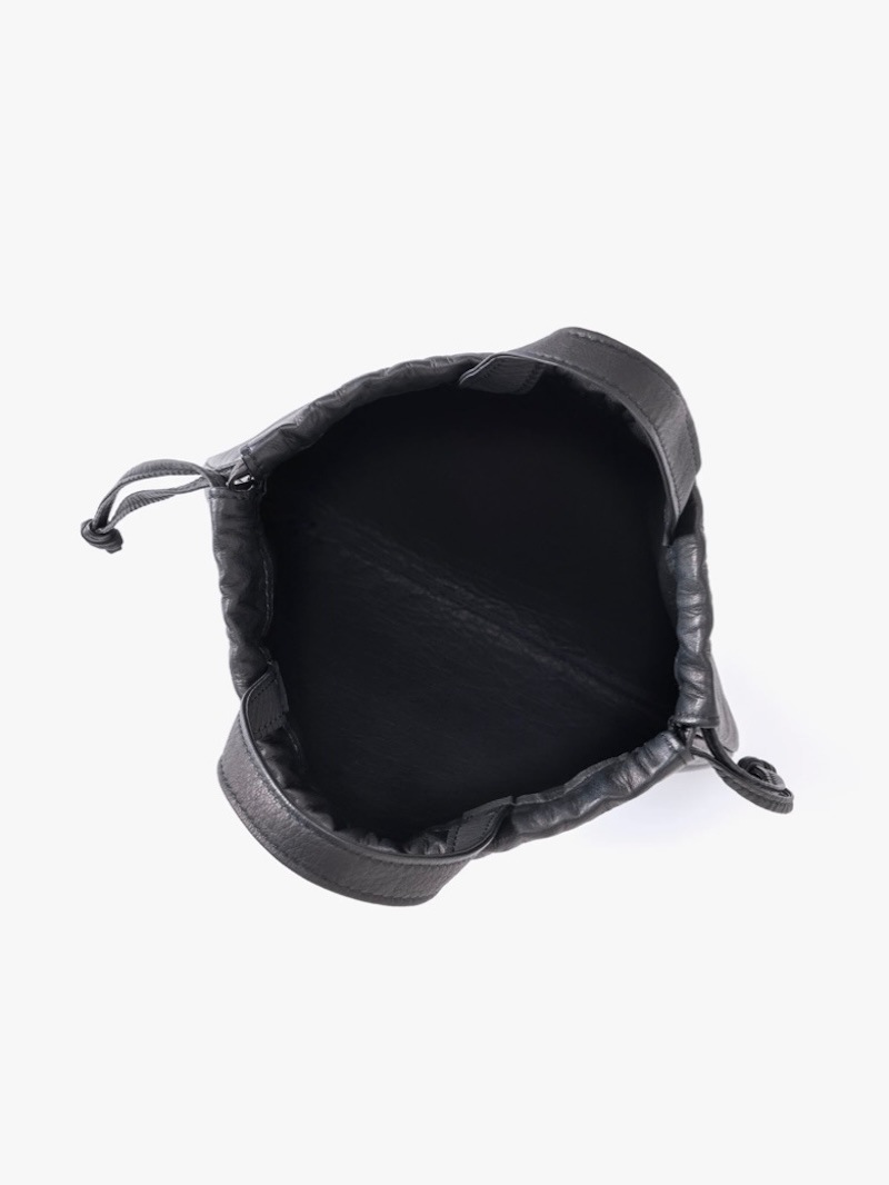 Aeta(アエタ) / DA114 DOUBLE FACED DRAWSTRING POUCH +HANDLE