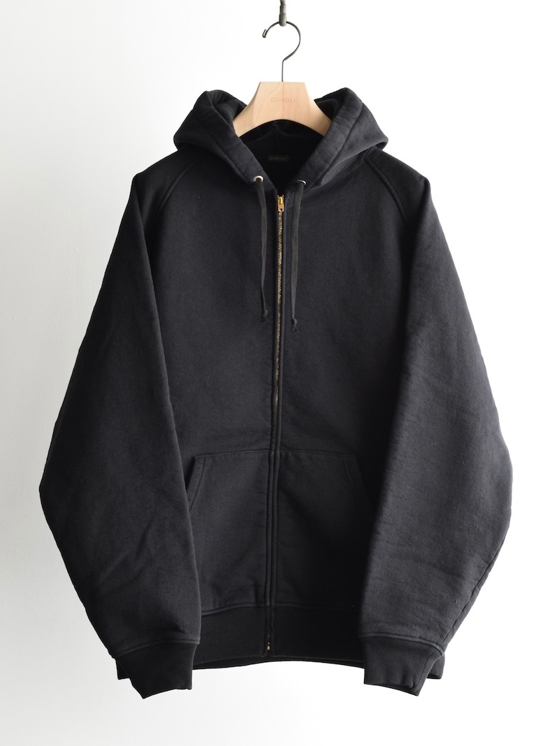 COMOLI(コモリ) / コットン裏毛 ジップパーカ 26SS