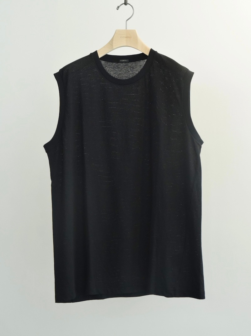 COMOLI(コモリ) / コットンメッシュ ノースリーブ 26SS