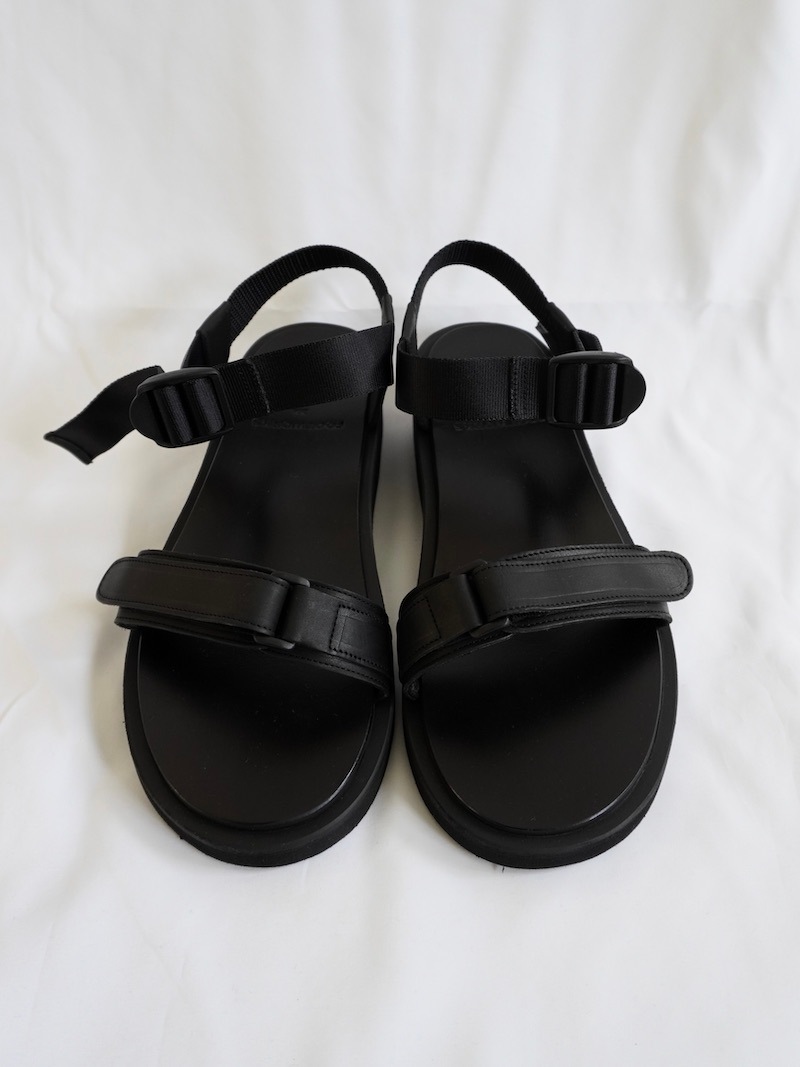 FOOTWORKS / New Sandals with Velcro Straps in Smooth Leather / MENS / 25SS
