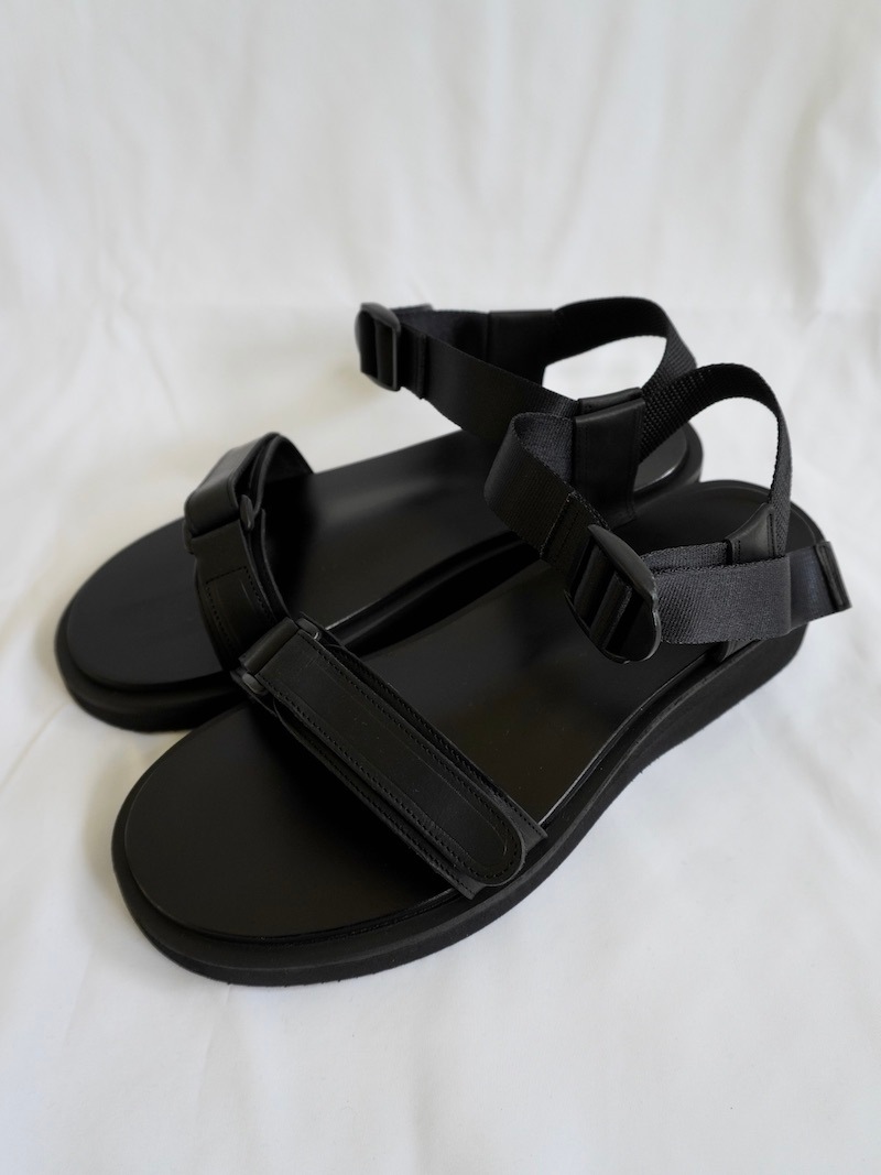 FOOTWORKS / New Sandals with Velcro Straps in Smooth Leather / MENS / 25SS