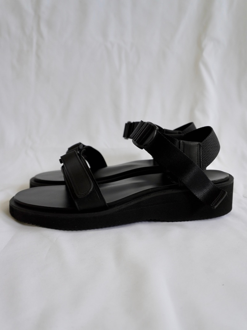 FOOTWORKS / New Sandals with Velcro Straps in Smooth Leather