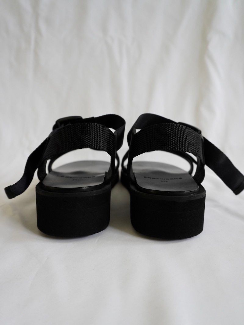 FOOTWORKS / New Sandals with Velcro Straps in Smooth Leather / MENS / 25SS