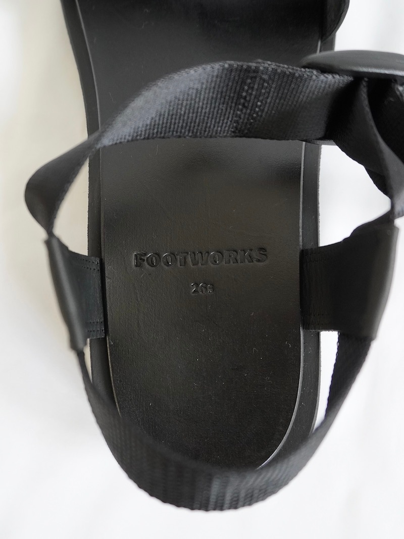 FOOTWORKS / New Sandals with Velcro Straps in Smooth Leather / MENS / 25SS