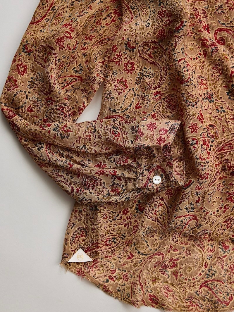 NICENESS(ナイスネス) / CASTELINO / カステリーノ (シルクシフォン ロースロープシャツ) / 26SS