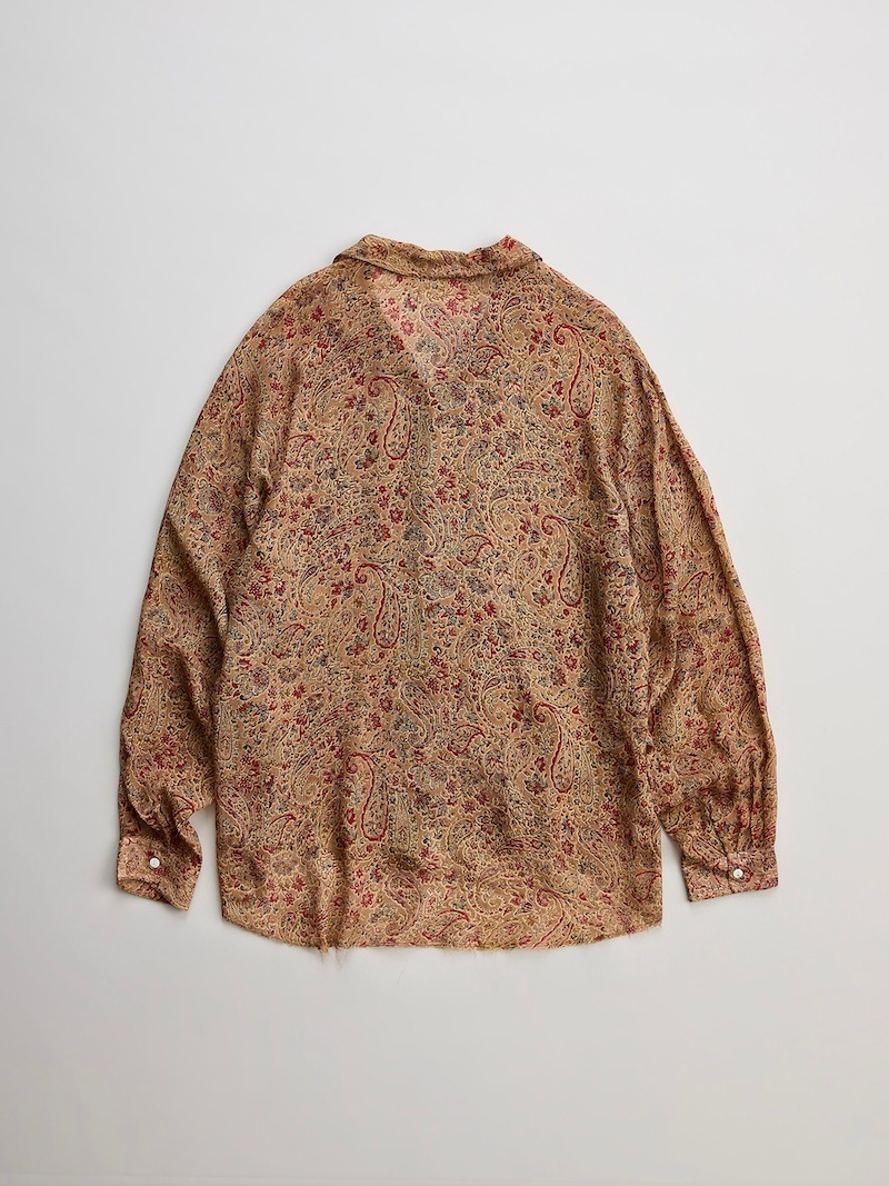 NICENESS(ナイスネス) / CASTELINO / カステリーノ (シルクシフォン ロースロープシャツ) / 26SS