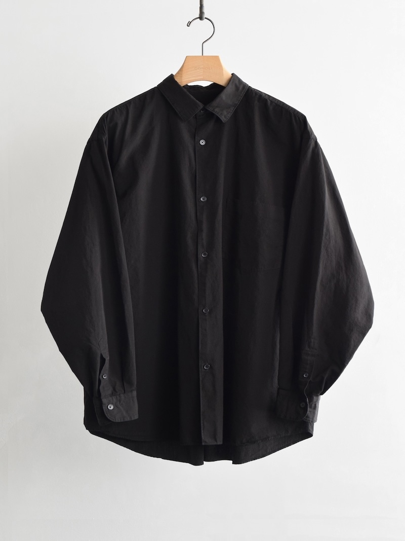 COMOLI(コモリ) / ブラック コモリシャツ / 26AW