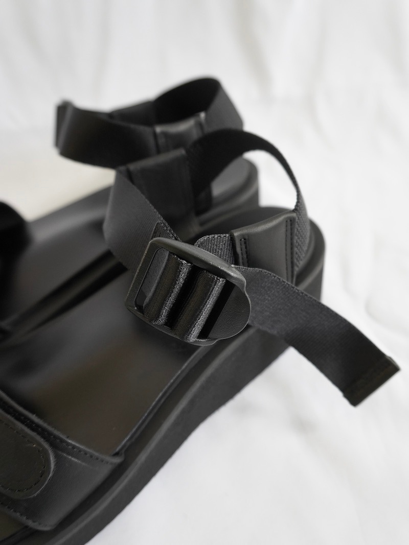 FOOTWORKS / New Sandals with Velcro Straps in Smooth Leather / WOMENS / 25SS