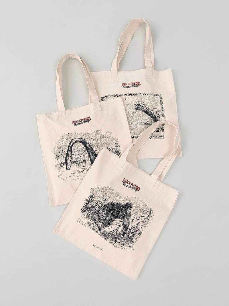 NICENESS BARNETT / バーネット UMAプリント トートバッグ NICENESS/ナイスネス】BARNETT / バーネット (UMAプリント