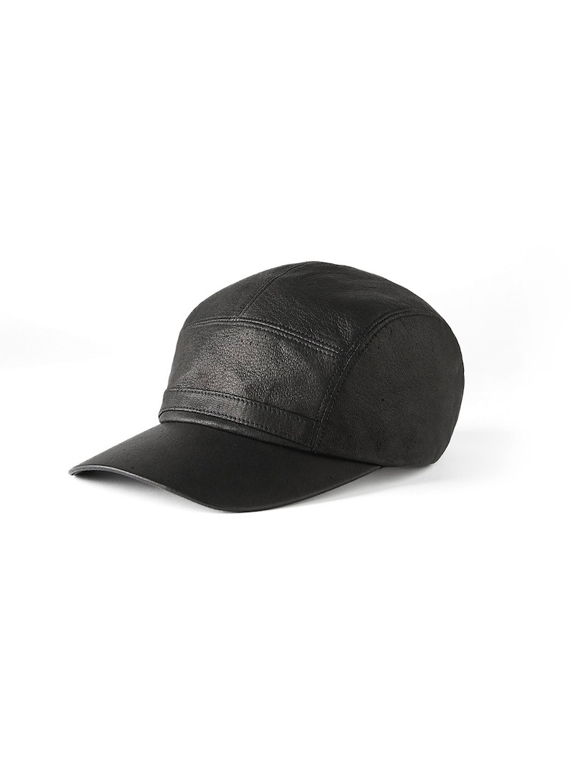 OLD JOE (オールドジョー) / PATINA DEERSKIN FRONT BELTED WORK CAP (PATINA BLACK) 24AW 