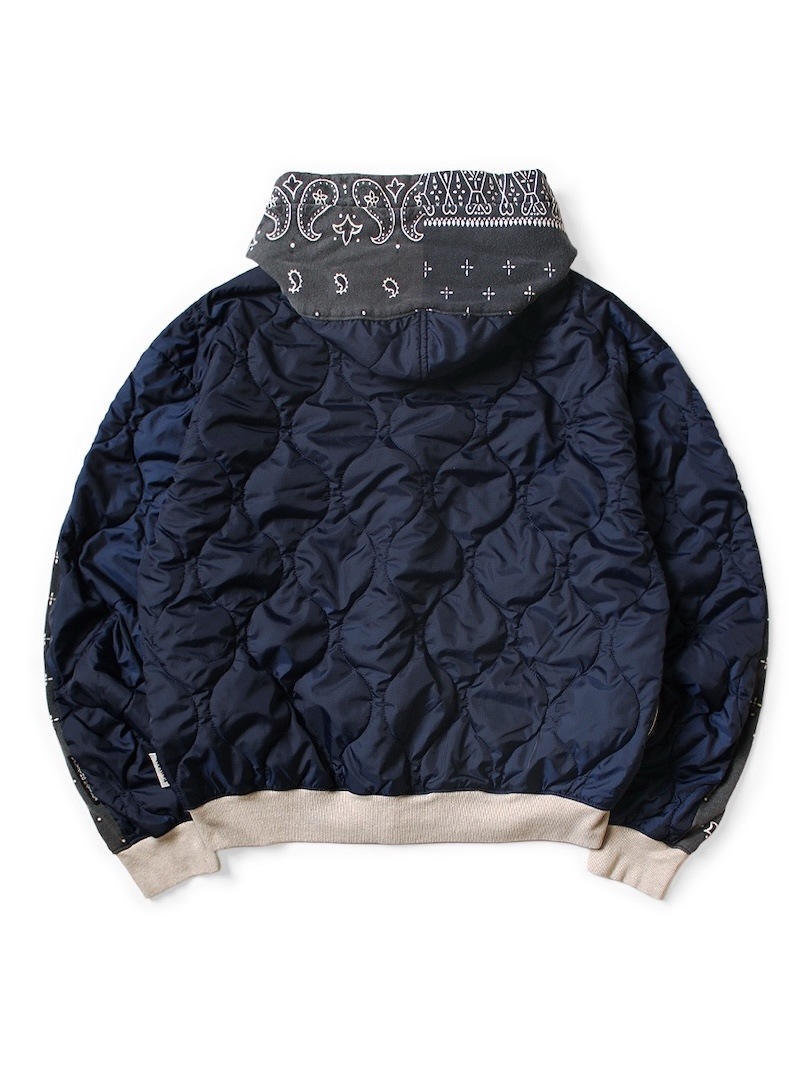 KAPITAL(キャピタル) / 裏毛 バンダナ柄ビバークフードブルゾン 25AW