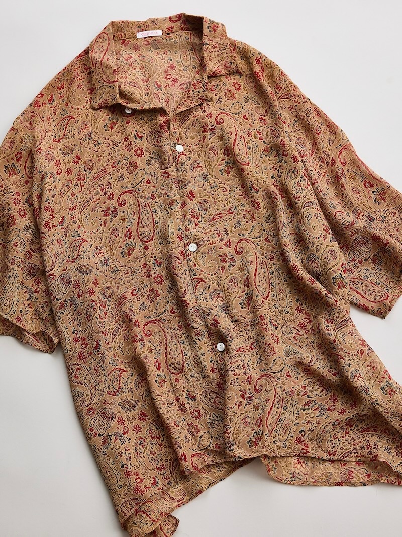 NICENESS(ナイスネス) / JOSHUA / ジョシュア (シルクシフォン オープンカラーシャツ) / 26SS