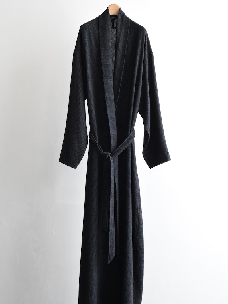 COMOLI(コモリ) / カシミヤ ローブ / CHECK 25AW