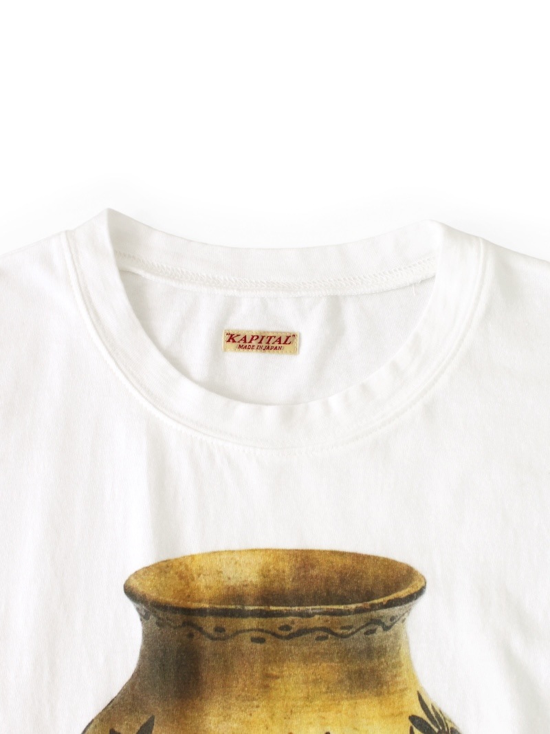 KAPITAL(キャピタル) / 20/-天竺 クルーPAW-WAW-T(フラワーポットpt) / 26SS