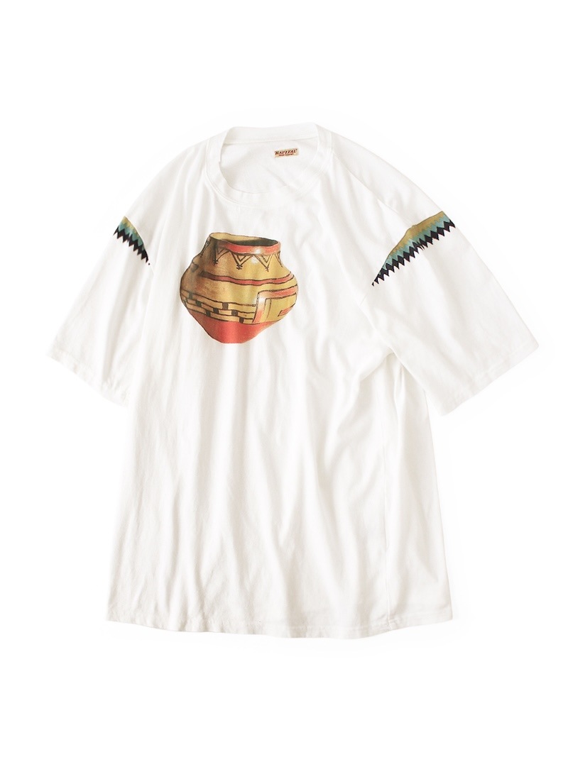 KAPITAL(キャピタル) / 20/-天竺 クルーPAW-WAW-T(ビーンポットpt) / 26SS