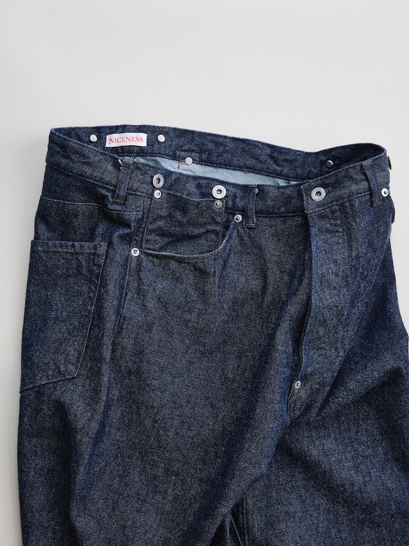 NICENESS(ナイスネス) / SHARKY / シャーキー (ロウデニム ツイストジーンズ) / 26SS