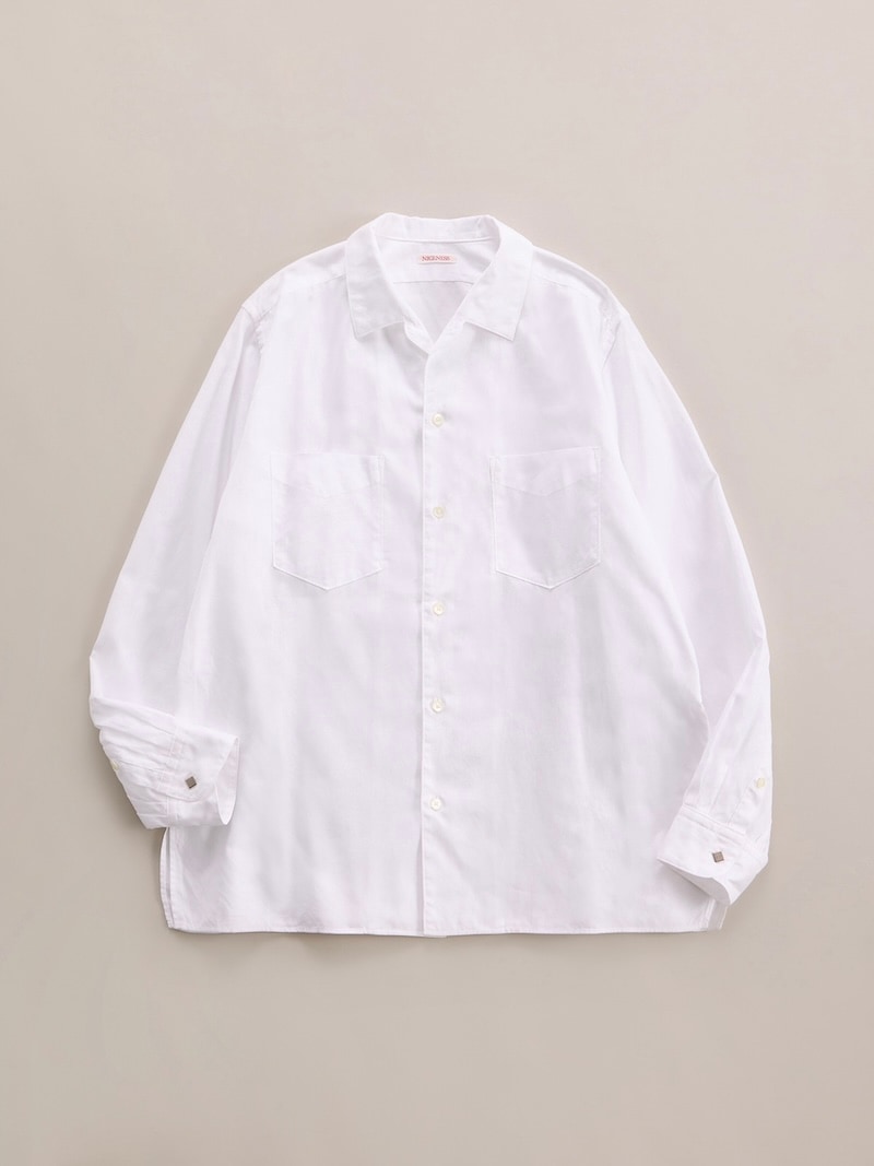 NICENESS(ナイスネス) / C.ROMEO / C.ロメオ (Wポケットオックスコットンドレスシャツ) / WHITE / 26AW