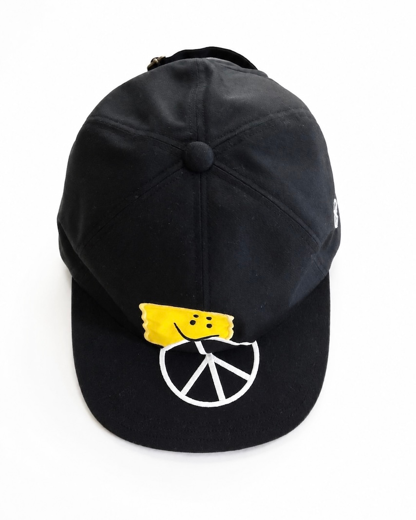 KAPITAL(キャピタル) / チノ ベースボールCAP(PECKISH PEACE刺繍) / ブラック / 26SS  