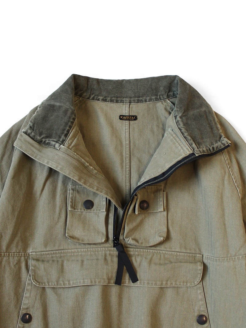 kapital ヘリンボンツイル シャツアノラック kapital:herringbone twill shirt anorak – ETERNAL【エターナル】