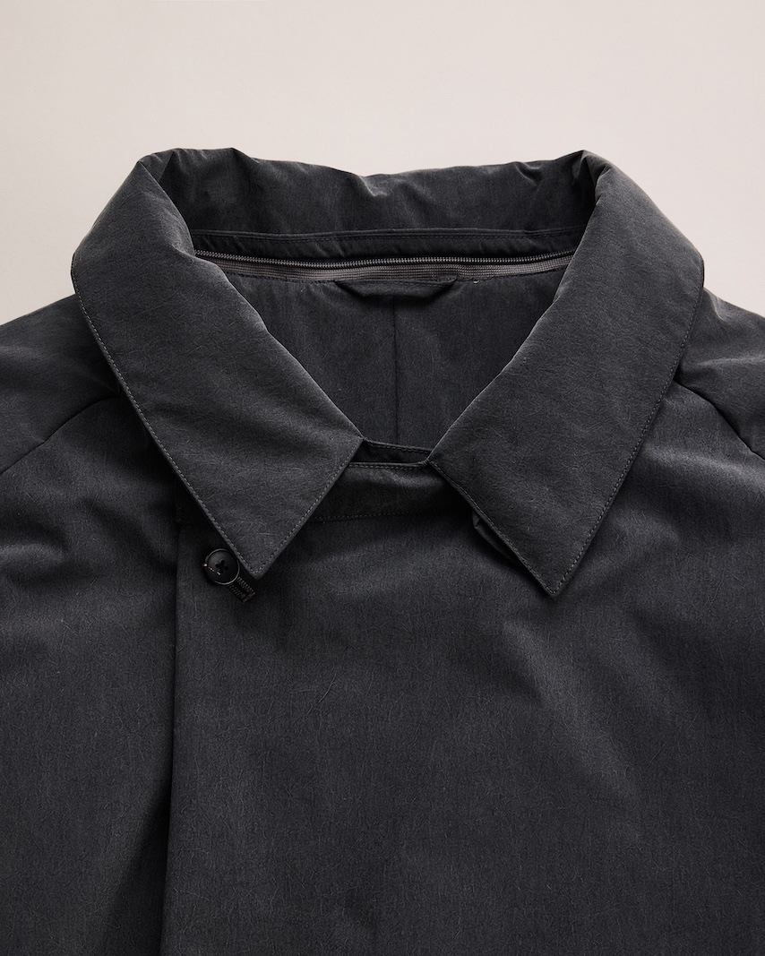NICENESS(ナイスネス) / ROWAN / ローワン (縮絨ナイロンパデッドロングコート) / GRAY / 26AW