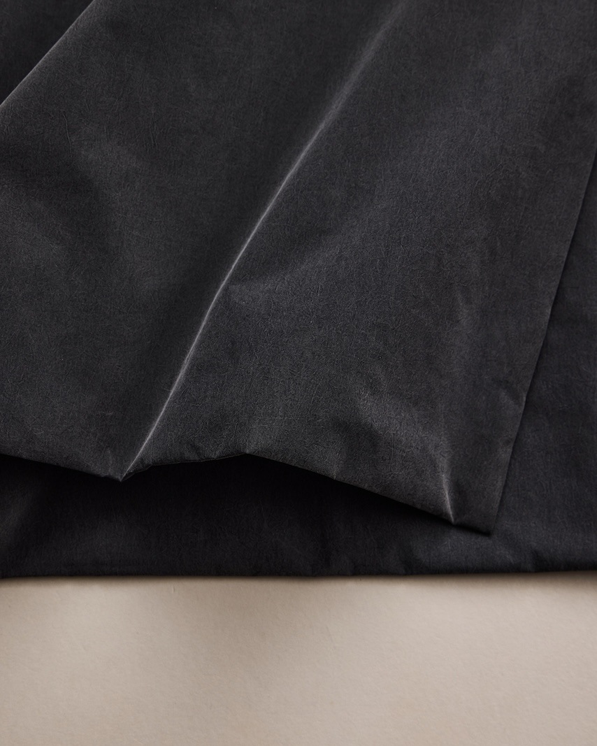NICENESS(ナイスネス) / ROWAN / ローワン (縮絨ナイロンパデッドロングコート) / GRAY / 26AW