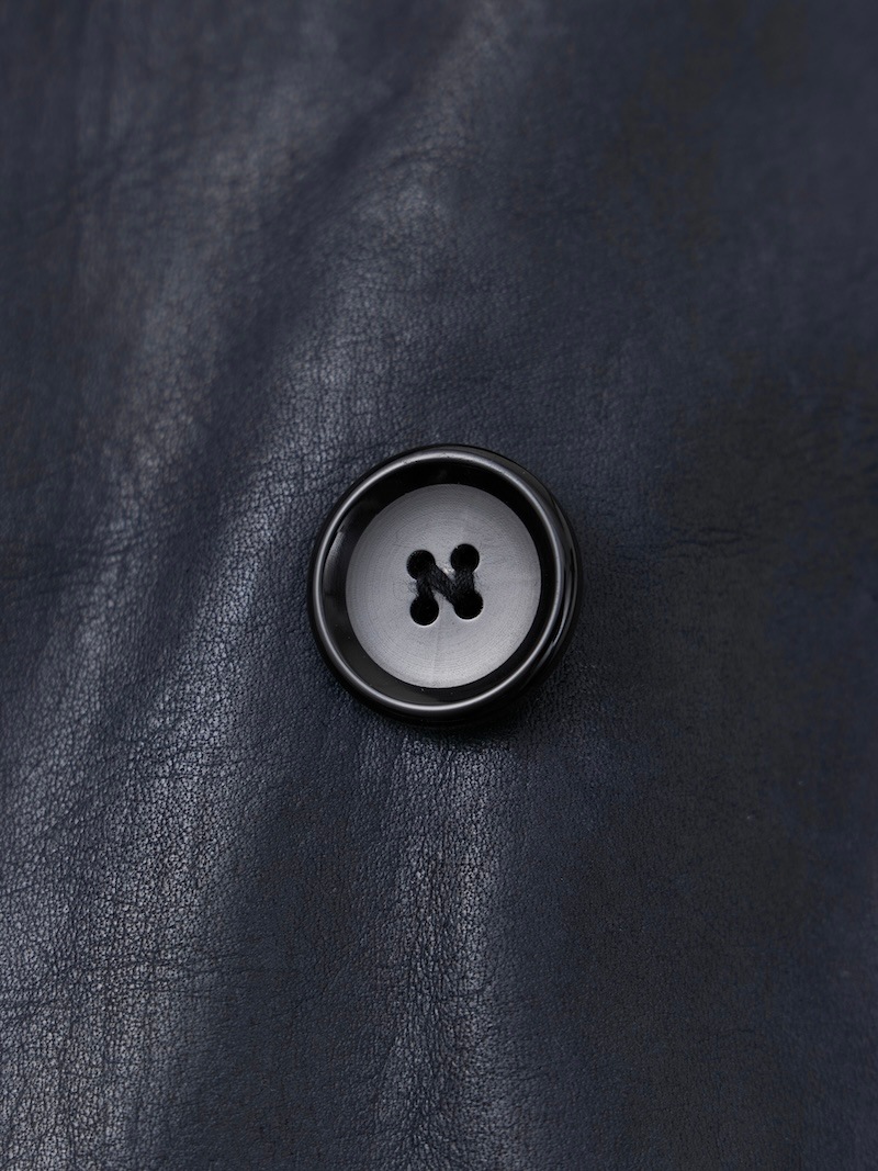 NICENESS MCLAGAN サイズL L.MCLAGAN / L.マクラガン ( ブラウンコアカウレザー 13ボタン