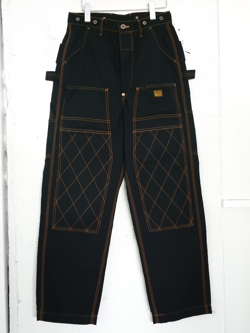 KAPITAL(キャピタル) / 薄キャンバス ランバーパンツ / ブラック