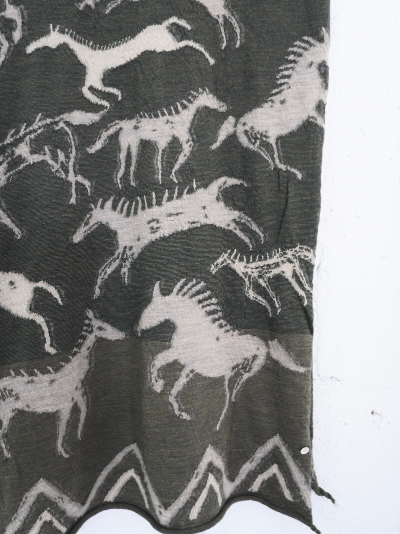 KAPITAL(キャピタル) / 縮絨ウール インディアンペインティング