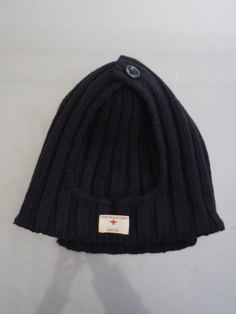 KAPITAL(キャピタル) / 5G ウール 3×3リブ ハンティングニットCAP 25AW