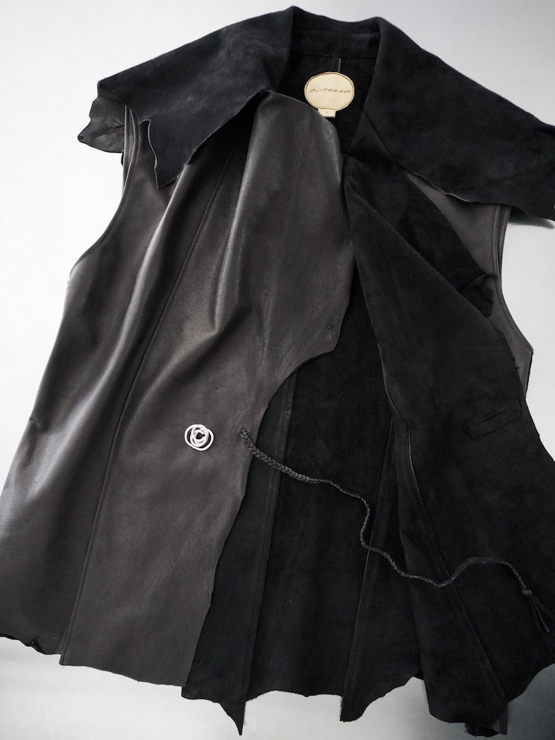 BLACKBIRD (ブラックバード) / sleeveless leather jacket 25SS