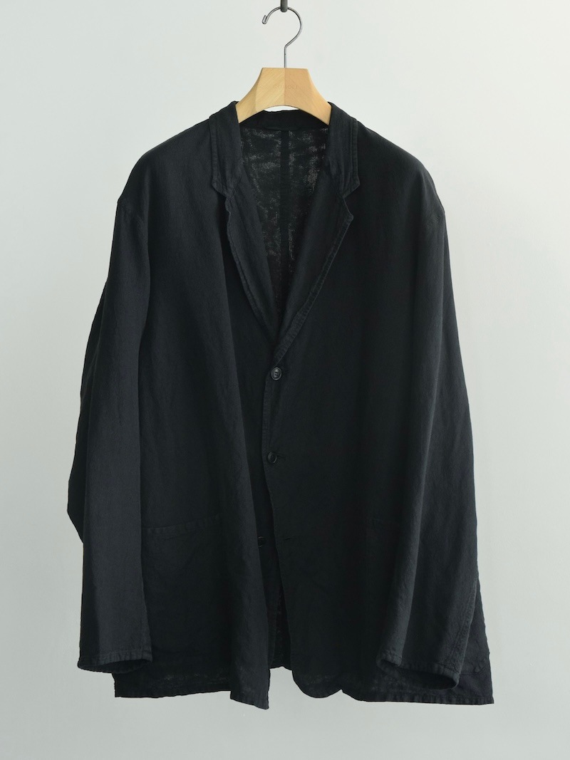 COMOLI(コモリ) / シルクコットン ジャケット / FADE BLACK 26SS