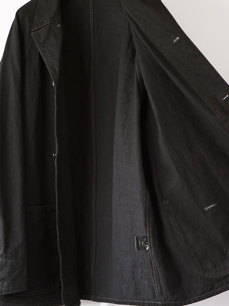 COMOLI(コモリ) / ブラックデニム ワークジャケット 25AW | 商品