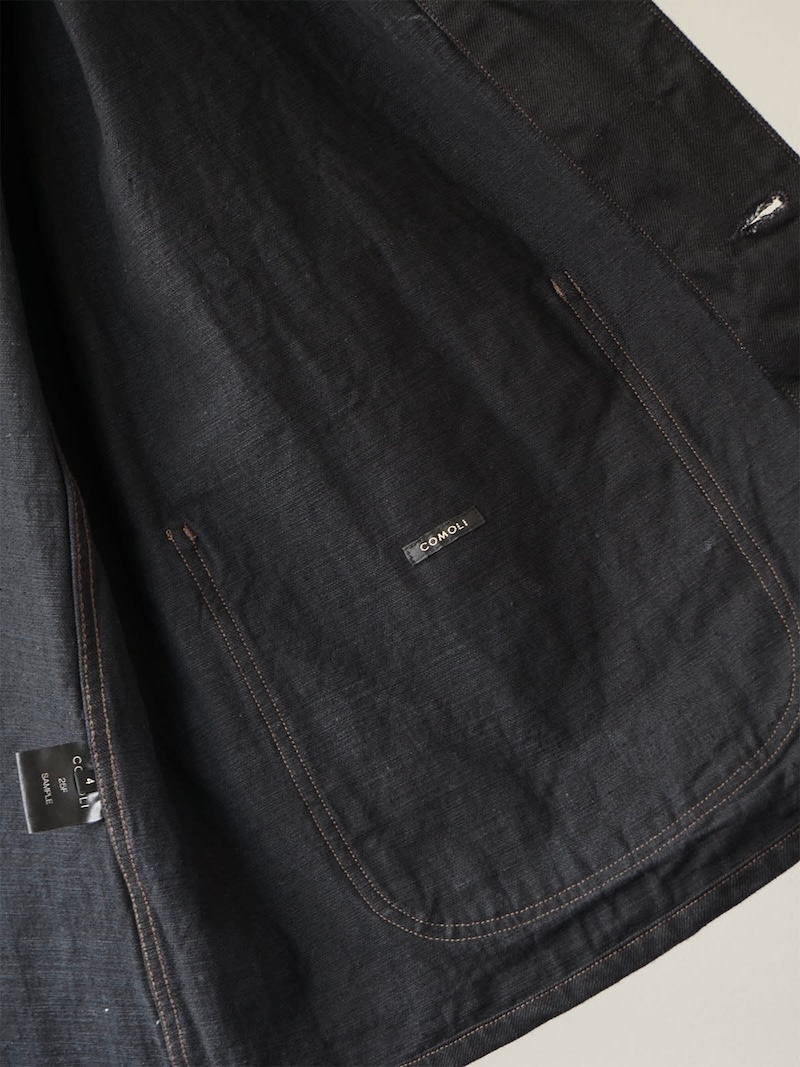COMOLI(コモリ) / ブラックデニム ワークジャケット 25AW | 商品