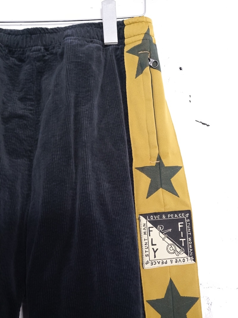 KAPITAL(キャピタル) / 11Wストレッチコーデュロイ トラックパンツ / ブラック / 25AW