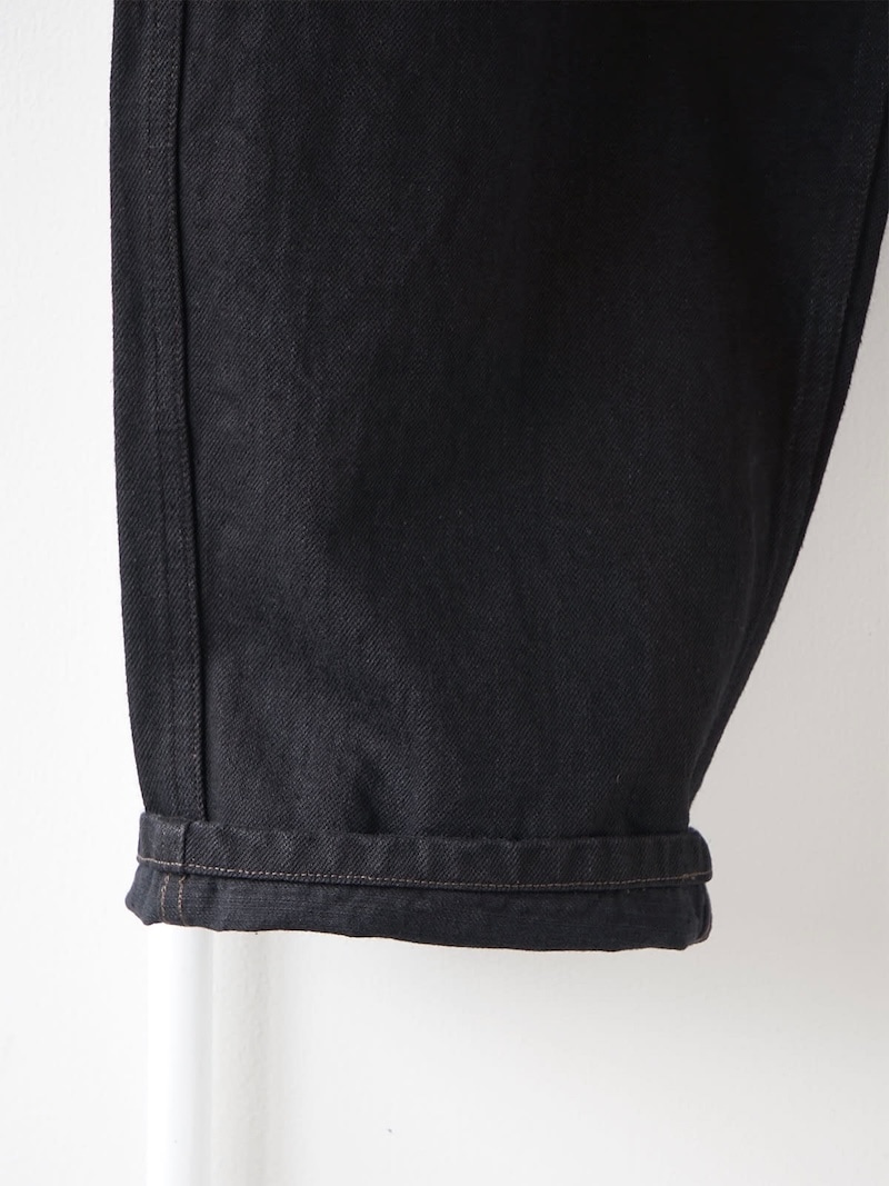 comoli 25aw ベルテッドデニム　BLACK size2 comoli 25aw ベルテッドデニム BLACK size2 comoli 25aw