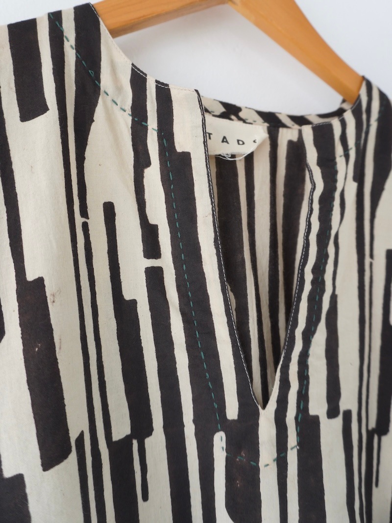 TADO (タド) / RACHANA MINI DRESS (BLACK×NATURAL) 25SS