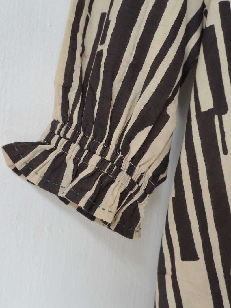 TADO (タド) / RACHANA MINI DRESS (BLACK×NATURAL) 25SS