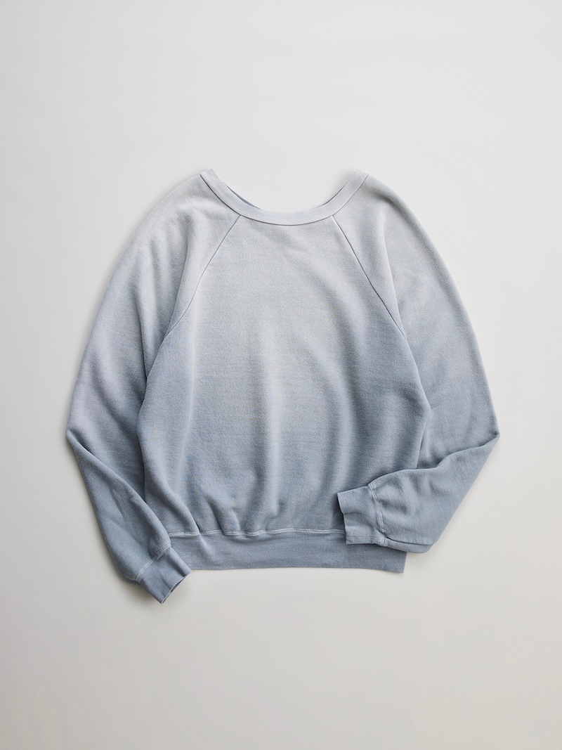 NICENESS(ナイスネス) / NAJA / ナジャ (ディストレスト スウェットプルオーバーダブルフロント) / GRAY / 26SS