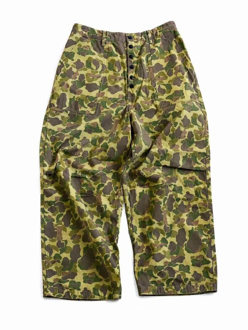 【美品】　KAPITAL ヘリンボーン ファティーグ バギーパンツ カーキ M KAPITAL(キャピタル) / ハンター迷彩ヘリンボンリバーシブル