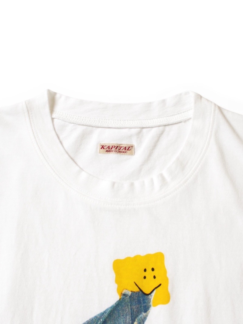 KAPITAL(キャピタル) / 20/-天竺 クルーT(PECKISH BORO PIECE) / 26SS 