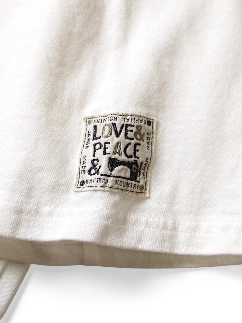 KAPITAL(キャピタル) / 20/-天竺 クルーT(PECKISH BORO PIECE) / 26SS 