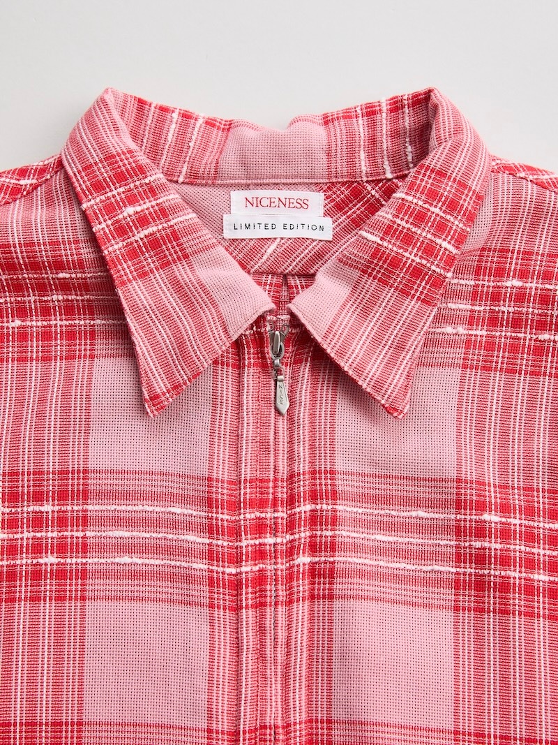 NICENESS(ナイスネス) / GIGLI / ジリ (ロングジップ プルオーバーシャツ) / RED / 26SS