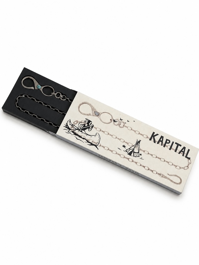 KAPITAL(キャピタル) / 真鍮シルバー ターコイズウォレットチェーン