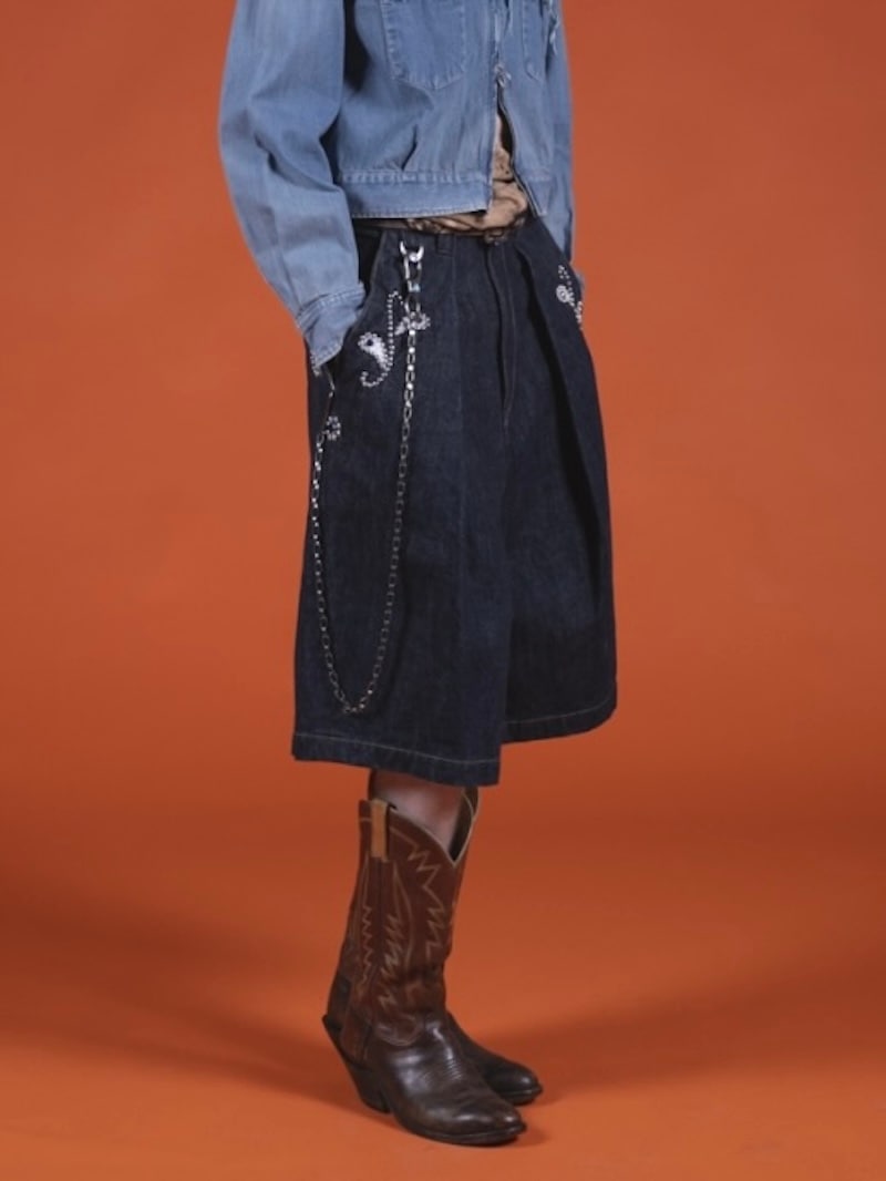 KAPITAL(キャピタル) / 真鍮シルバー ターコイズウォレットチェーン / 26AW