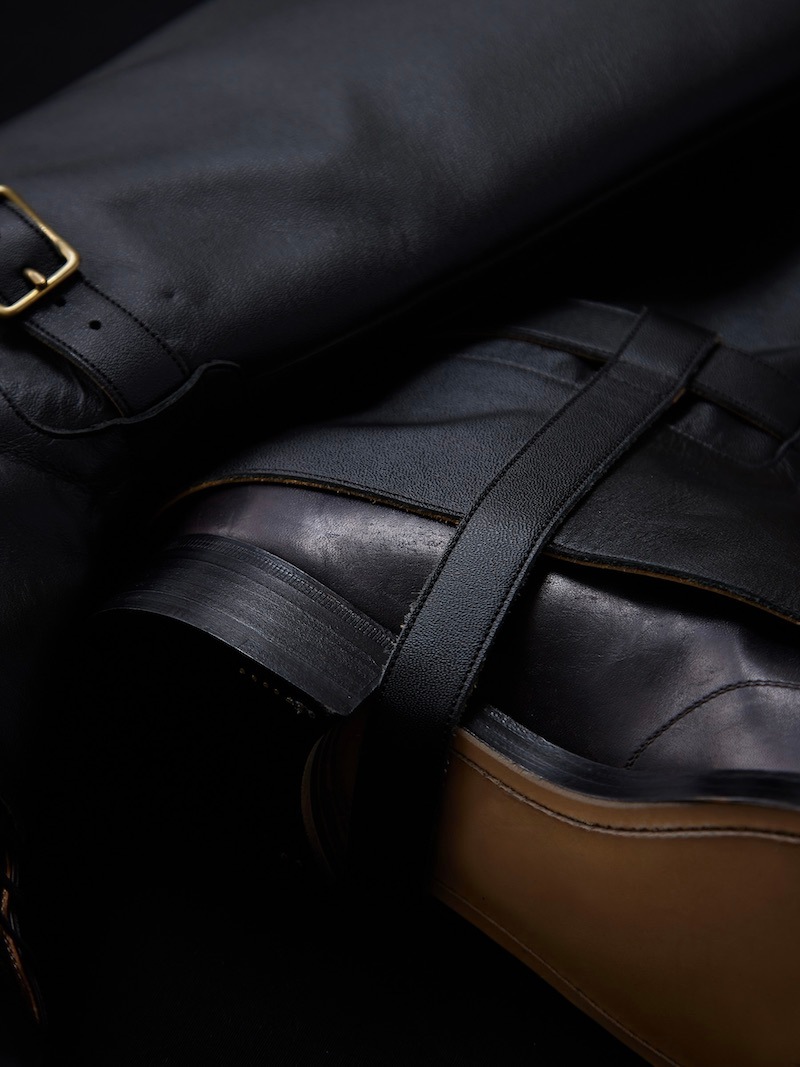 NICENESS(ナイスネス) / B.ALVIN / B.アルヴィン ( レッグゲイター バッファローレザー) / BLACK / 23AW　