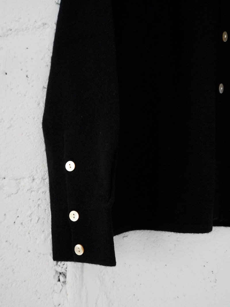 BISOWN (ビソウン) / CASHMERE KNIT SHIRTS CARDIGAN (WOMENS) / BLACK 25AW