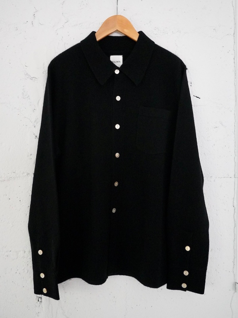 BISOWN (ビソウン) / CASHMERE KNIT SHIRTS CARDIGAN (WOMENS) / BLACK 25AW